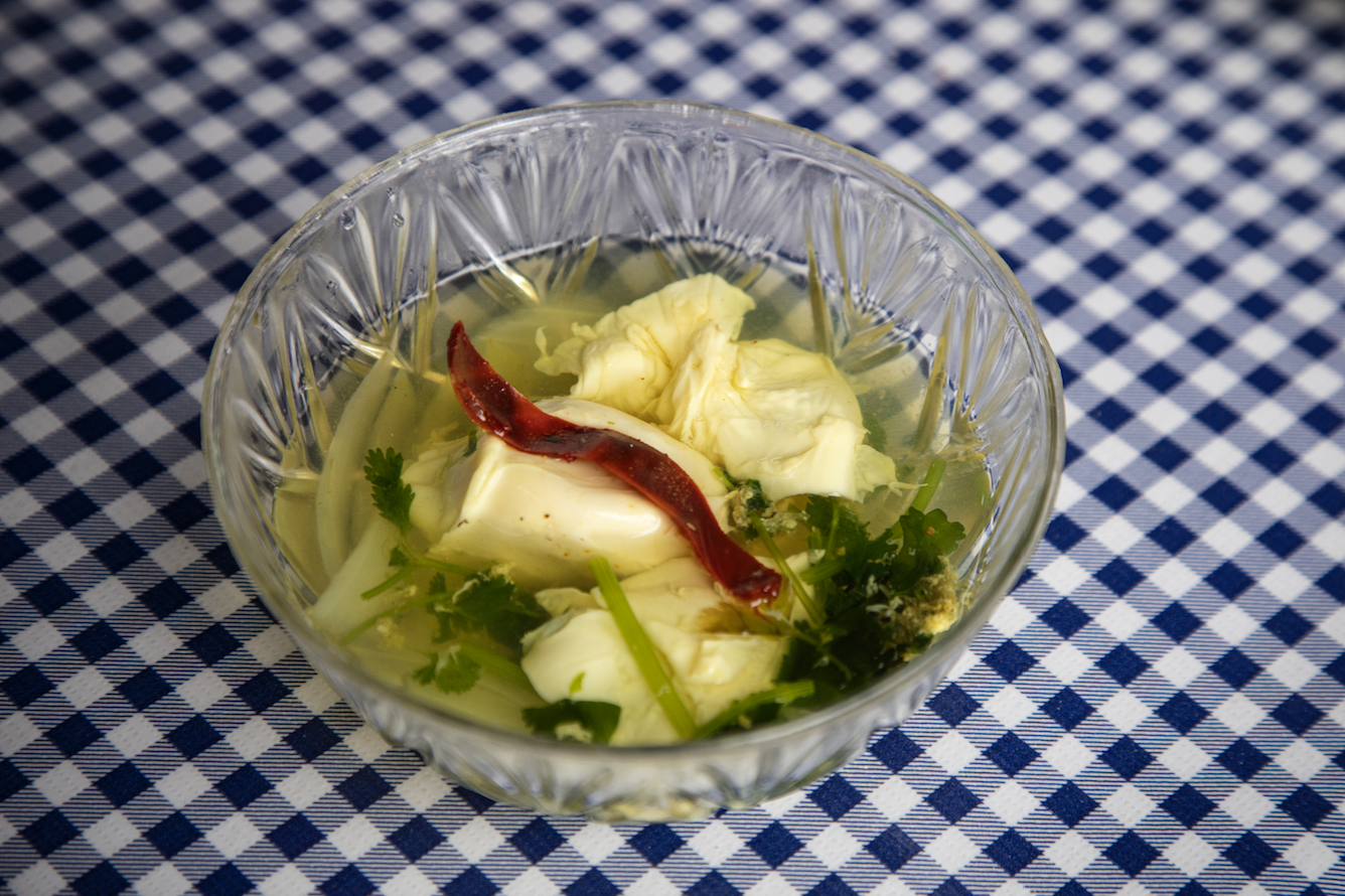 Sopa de cilantro